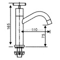 Singe Mixer น้ำเย็นแตะกลางแจ้งในร่ม